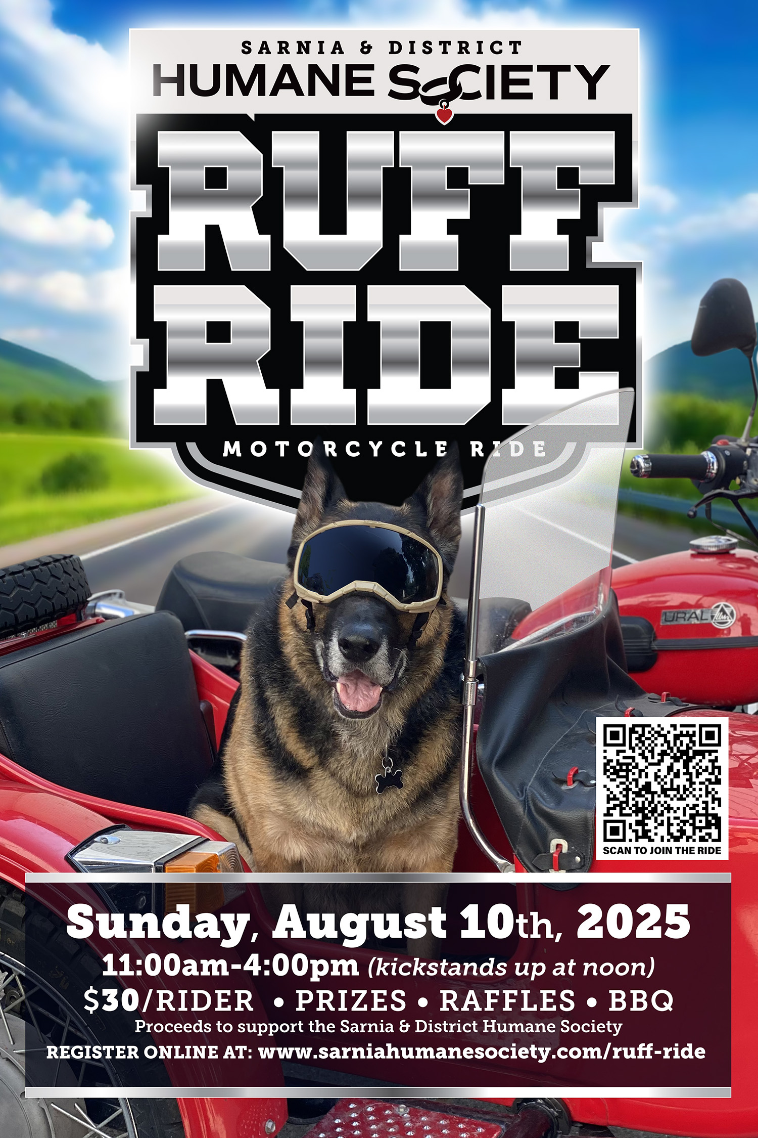 2025 Ruff Ride Donation Form - Sarnia District Humane Society