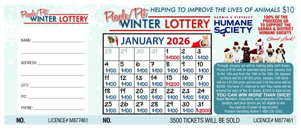 2026 People Pet Winter Lottery